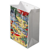 猫日本の国・歌川国利 ミディアムペーパーバッグ (正面アングル)