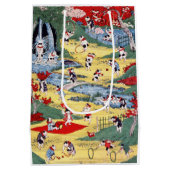 猫日本の国・歌川国利 ミディアムペーパーバッグ (裏面)