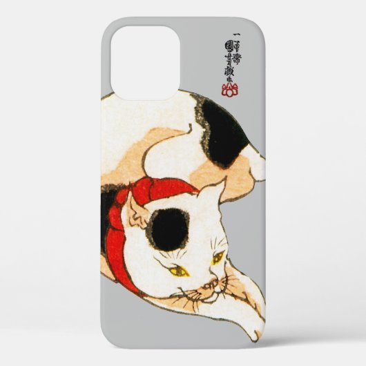 猫日本の・国芳・浮世絵 Case-Mate iPhoneケース (裏面)