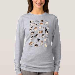 猫日本の、広重、浮世絵 Tシャツ