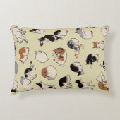 猫日本の（色を変えられる） アクセントクッション (正面)