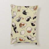 猫日本の（色を変えられる） アクセントクッション (裏面(縦))