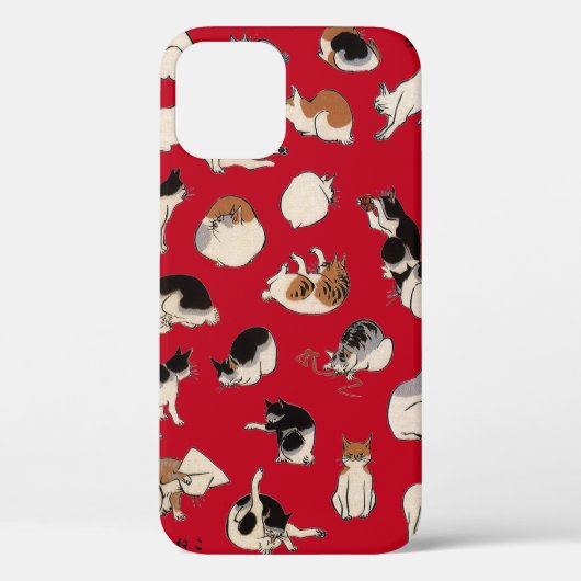猫日本の(色を変えられる) Case-Mate iPhoneケース (裏面)
