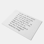 猫日記の玄関マット-日857 ドアマット (アングル)