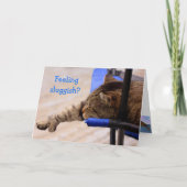 猫昼寝のウェルカード カード (正面)