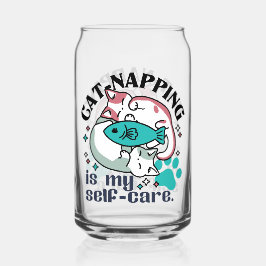 猫昼寝は私の自己主気に張：かわいい眠い猫 ガラス缶