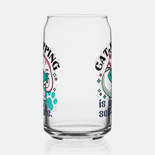 猫昼寝は私の自己主気に張:かわいい眠い猫 ガラス缶 (右)