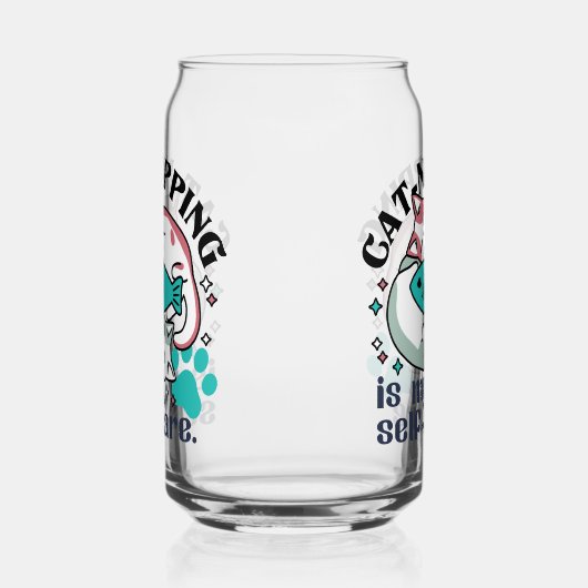 猫昼寝は私の自己主気に張:かわいい眠い猫 ガラス缶 (左)