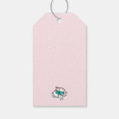 猫昼寝は私の自己主気に張：かわいい眠い猫 ギフトタグ (裏面)