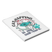 猫昼寝は私の自己主気に張:かわいい眠い猫 ノートパッド (アングル)