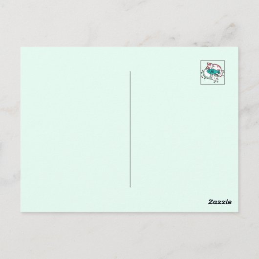 猫昼寝は私の自己主気に張:かわいい眠い猫 ポストカード (裏面)