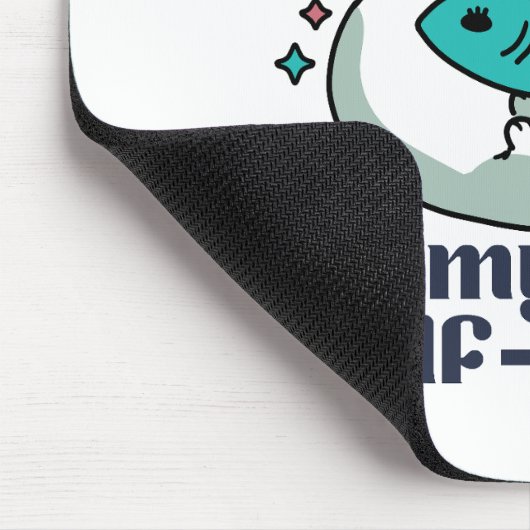 猫昼寝は私の自己主気に張：かわいい眠い猫 マウスパッド (コーナー)