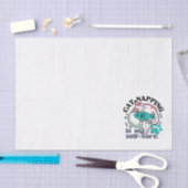 猫昼寝は私の自己主気に張：かわいい眠い猫 薄葉紙 (クラフト)