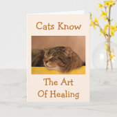 猫昼寝ウィズ取得優良カード カード (黄色い花)