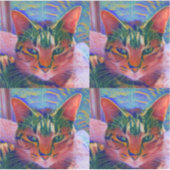 猫昼寝シール シール (正面)