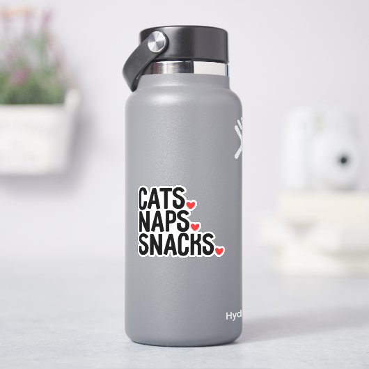 猫昼寝スナック – 猫好き シール (HydroFlask)