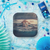 猫昼寝ドリームア悪夢卒業 ペーパープレート (パーティー)