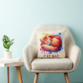 猫昼寝 芸術的 クッション (椅子)