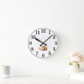 猫時計 ラウンド壁時計 (ホーム)