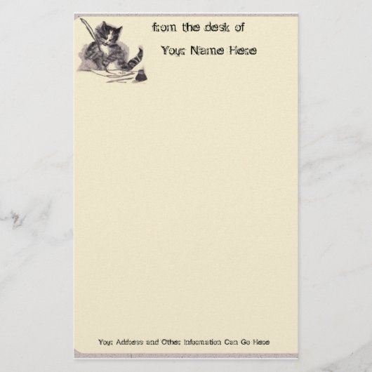 猫書文房具 便箋 (正面)