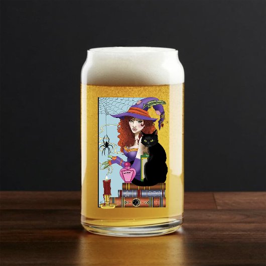 猫書籍の魔女ポーション ガラス缶