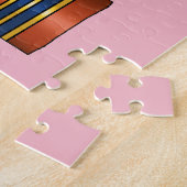 猫書籍の魔女ポーション ジグソーパズル (側面)