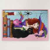 猫書籍の魔女ポーション ジグソーパズル (横)