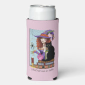 猫書籍の魔女ポーション スリム缶クーラー (Seltzer正面)