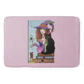 猫書籍の魔女ポーション バスマット (正面)