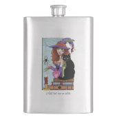 猫書籍の魔女ポーション フラスク (正面)