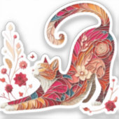 猫曼荼羅 シール (正面)