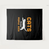 猫最高のが来る タペストリー (正面(横))