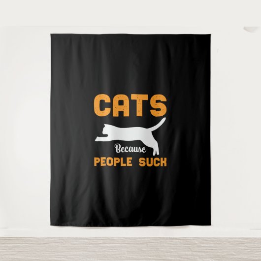 猫最高のが来る タペストリー (正面)