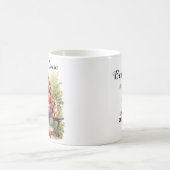 猫最高のと犬の花と楽しい友だちのコーヒー コーヒーマグカップ (中央)