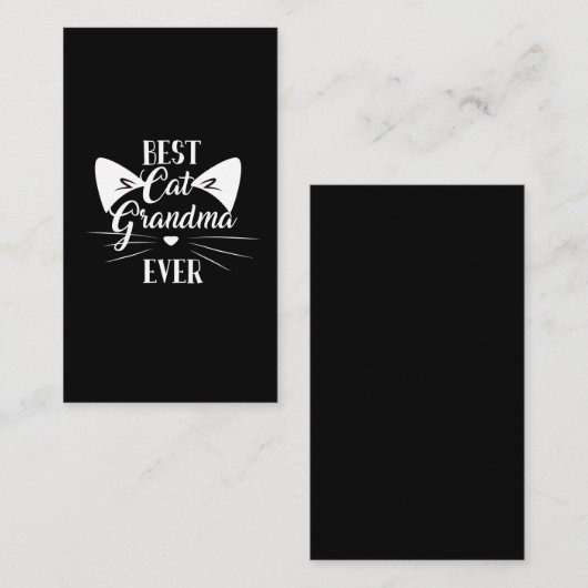 猫最高ののおばおもしろいあちゃん 名刺 (正面/裏面)