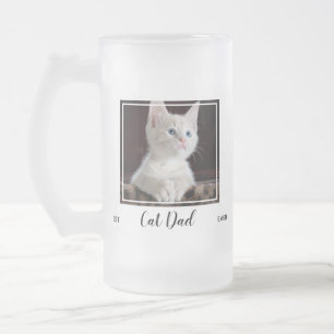 猫最高ののパパは今まで – Cute Pet Cat Photo フロストグラスビールジョッキ