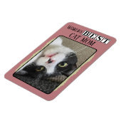 猫最高のの母がフォトピンクの緑を追加 マグネット (左側)