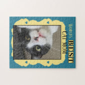 猫最高のの母が黄色の写真を追加 ジグソーパズル (横)