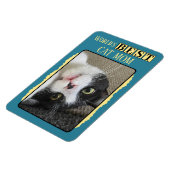 猫最高のの母が黄色の写真を追加 マグネット (左側)