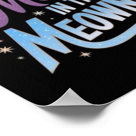 猫最高のの母さん🌙🐾✨ ポスター (角)