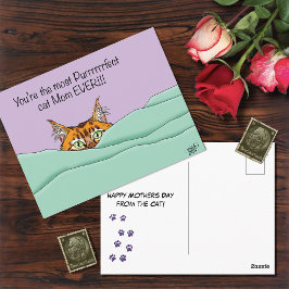 猫最高のの母さん！ ポストカード