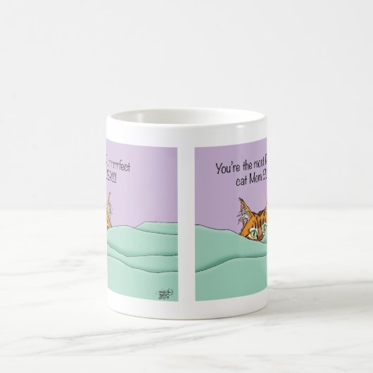 猫最高のの母さん！母の日 コーヒーマグカップ (中央)