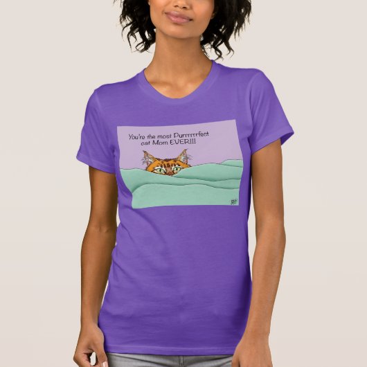 猫最高のの母さん!母の日 Tシャツ (正面)