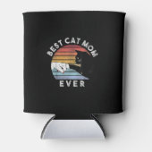 猫最高のの母さん |猫おもしろいママのプレゼント 缶クーラー (正面)