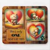 猫最高のの母のアートまたは写真 マウスパッド (正面)