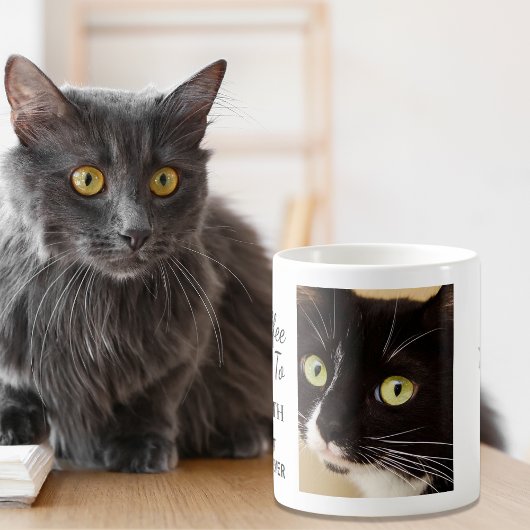 猫最高のの母の写真パーソナライズされた コーヒーマグカップ