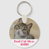 猫最高のの母の写真 キーホルダー (正面)