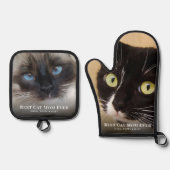 猫最高のの母の写真 鍋つかみ&鍋敷きセット (正面)