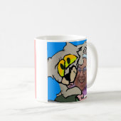 猫最高のの母の漫画2宇宙の写真! コーヒーマグカップ (正面右)