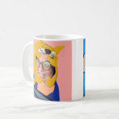 猫最高のの母の漫画2宇宙の写真! コーヒーマグカップ (正面左)